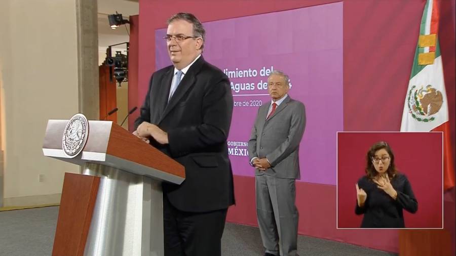 Tratado de aguas “uno de los grandes logros de la diplomacia mexicana que no debemos poner en riesgo”: Mercelo Ebrard