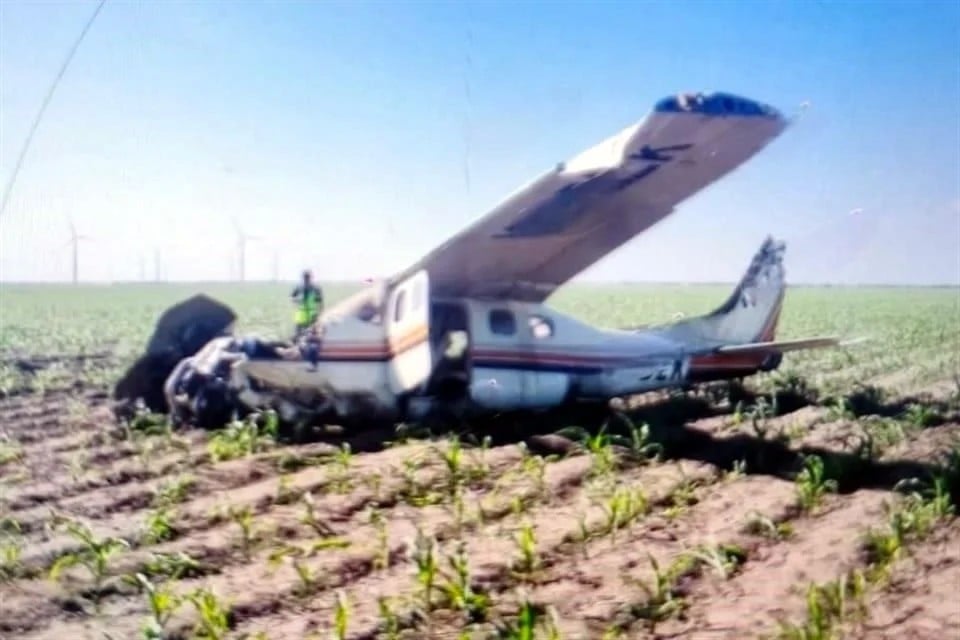 Cae avioneta en ejido de Reynosa